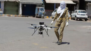 Authorities deployed 200 police officers, 500 local residents, and a drone equipped with night vision to track him.