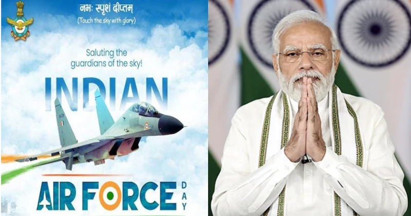 PM Salutes IAF on Air Force Day