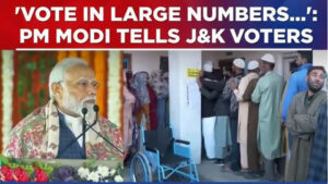 Modi expressed confidence in the youth and women of Jammu and Kashmir, urging them to vote in large numbers.